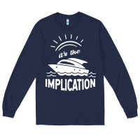 Navy the implication   its always sunny in philadelphia Long Sleeve Tee - artisFamous