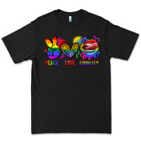 Black Peace love equality Premium Tee - FaDigitalArtStudio