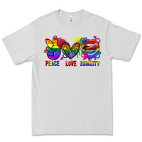 Dove Grey Peace love equality Premium Tee - FaDigitalArtStudio