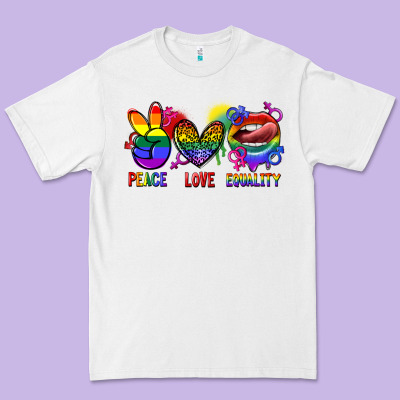 Peace Love Equality Premium Tee Designed By Fadigitalartstudio