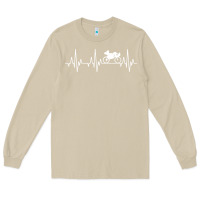 Mushroom heartbeat recumbent bicycle bike cyclist biking Long Sleeve Tee - artisFamous
