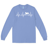 Colony Blue heartbeat recumbent bicycle bike cyclist biking Long Sleeve Tee - artisFamous