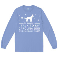 Colony Blue carolina dog Long Sleeve Tee - artisFamous
