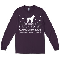 Plum carolina dog Long Sleeve Tee - artisFamous