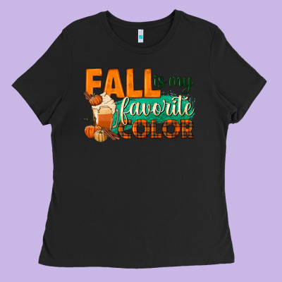 Fall Is My Favorite Color Ladies Tee Designed By Bundleandbundleshop