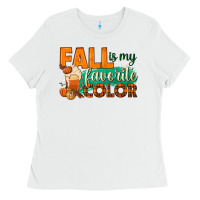 White fall is my favorite color Ladies Tee - BundleAndBundleShop