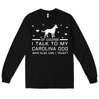 Black carolina dog Long Sleeve Tee - artisFamous