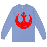 Colony Blue distressed rebel alliance symbol Long Sleeve Tee - artisFamous
