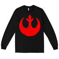 Black distressed rebel alliance symbol Long Sleeve Tee - artisFamous