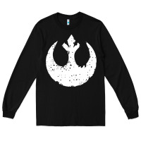 Black distressed rebel alliance symbol Long Sleeve Tee - artisFamous