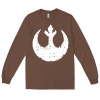 Chestnut distressed rebel alliance symbol Long Sleeve Tee - artisFamous