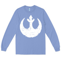 Colony Blue distressed rebel alliance symbol Long Sleeve Tee - artisFamous