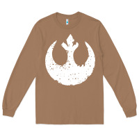 Toasted Coconut distressed rebel alliance symbol Long Sleeve Tee - artisFamous