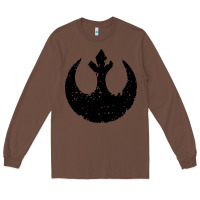 Chestnut distressed rebel alliance symbol Long Sleeve Tee - artisFamous