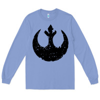 Colony Blue distressed rebel alliance symbol Long Sleeve Tee - artisFamous