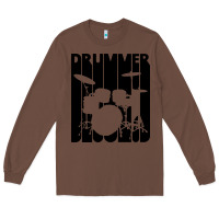 Chestnut vintage retro drummer Long Sleeve Tee - artisFamous