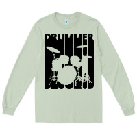 Matcha vintage retro drummer Long Sleeve Tee - artisFamous
