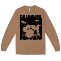 Toasted Coconut vintage retro drummer Long Sleeve Tee - artisFamous