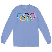 Colony Blue Olympic Rings Long Sleeve Tee - artisFamous