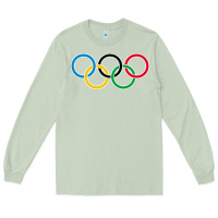 Matcha Olympic Rings Long Sleeve Tee - artisFamous