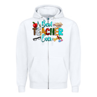 White best teacher ever Zipper Hoodie - RanaPortraitStore
