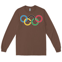 Chestnut Olympic Rings Long Sleeve Tee - artisFamous