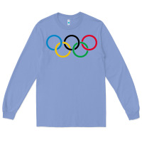 Colony Blue Olympic Rings Long Sleeve Tee - artisFamous