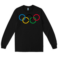 Black Olympic Rings Long Sleeve Tee - artisFamous