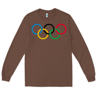 Chestnut Olympic Rings Long Sleeve Tee - artisFamous