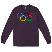 Plum Olympic Rings Long Sleeve Tee - artisFamous