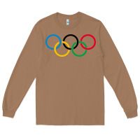 Toasted Coconut Olympic Rings Long Sleeve Tee - artisFamous