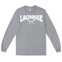 Heather Grey lacrosse Long Sleeve Tee - artisFamous