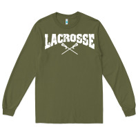 Army Green lacrosse Long Sleeve Tee - artisFamous