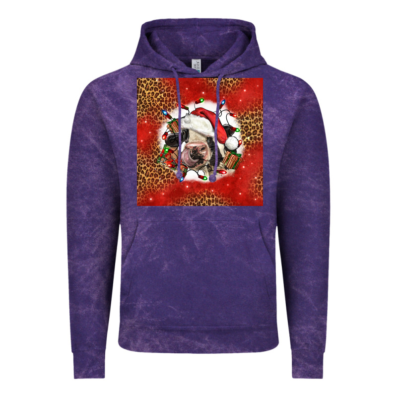 Christmas Cow Vintage Hoodie by LillyAllenDesigns | Teevron