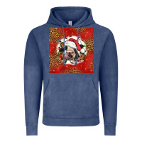 Vintage Denim christmas cow Vintage Hoodie - LillyAllenDesigns