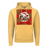 Vintage Mustard christmas cow Vintage Hoodie - LillyAllenDesigns