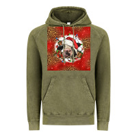 Vintage Olive christmas cow Vintage Hoodie - LillyAllenDesigns
