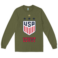 Army Green uswnt unisex Long Sleeve Tee - artisFamous