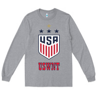 Heather Grey uswnt unisex Long Sleeve Tee - artisFamous
