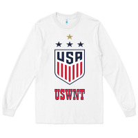 White uswnt unisex Long Sleeve Tee - artisFamous