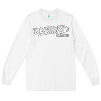 White Discord American Label Record Long Sleeve Tee - artisFamous