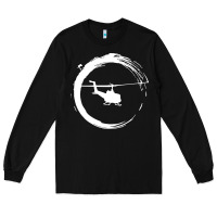 Black helicopter Long Sleeve Tee - artisFamous