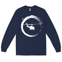 Navy helicopter Long Sleeve Tee - artisFamous
