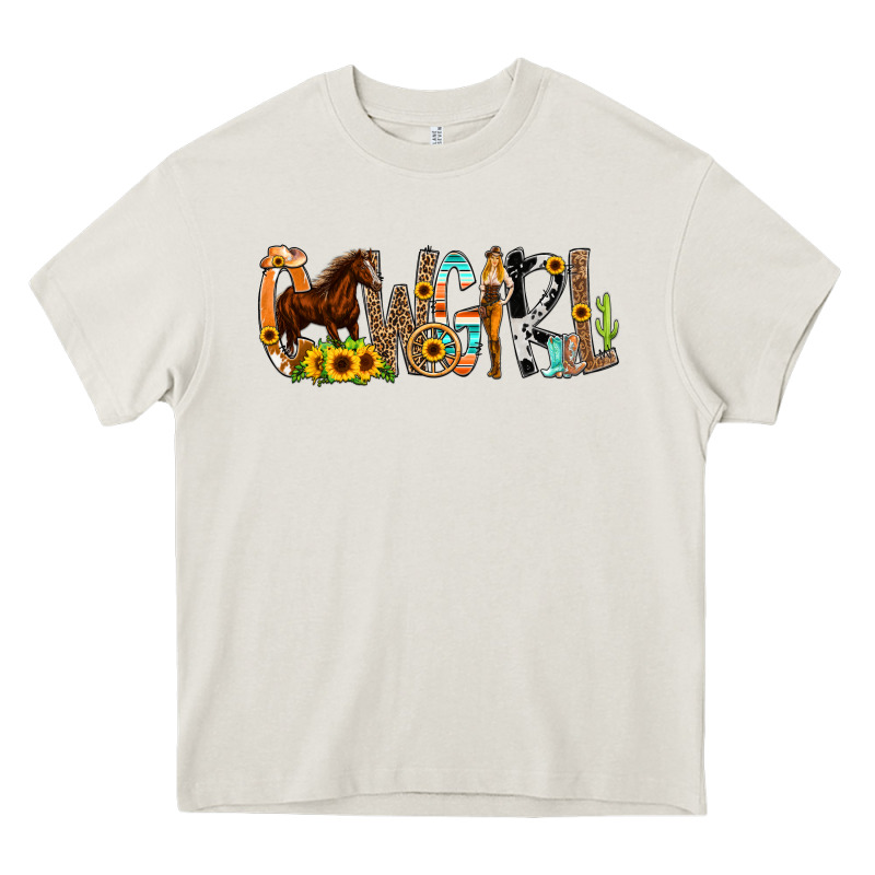 Cowgirl Horse Min Heavy Core Tee by CowCowDesign | Teevron