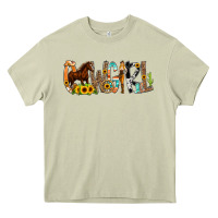 Mossy Cowgirl Horse Min Heavy Core Tee - CowCowDesign