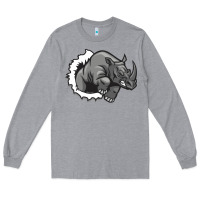 Heather Grey Rhino Long Sleeve Tee - artisFamous