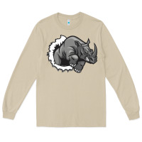 Mushroom Rhino Long Sleeve Tee - artisFamous