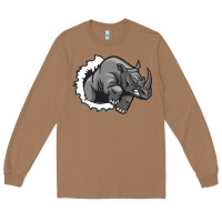 Toasted Coconut Rhino Long Sleeve Tee - artisFamous