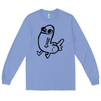 Colony Blue Dickbutt Long Sleeve Tee - artisFamous