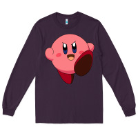 Plum Kirby's Adventure Long Sleeve Tee - artisFamous